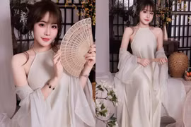 “Hot girl bi-a” Lê Tuyết Anh diện váy lụa điệu đà, mong manh tựa 'nàng thơ'
