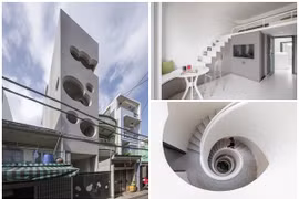 Nhà phố với cửa sổ hình đám mây độc đáo tại TP HCM 