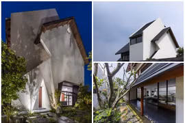 Chiêm ngưỡng ngôi nhà mái dốc nhiều tầng độc đáo ở TP HCM