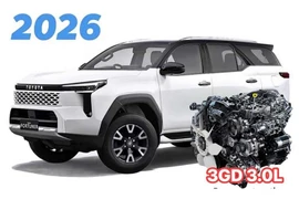 Toyota Fortuner 2026 sẽ dùng động cơ diesel 3.0L hoàn toàn mới?