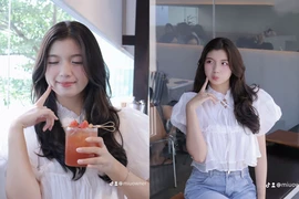 'Hot girl quân nhân' Nguyễn Bảo Chinh gây chú ý với ảnh cực đáng yêu