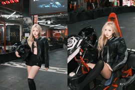 Lê Huyền Diệu khoe vóc dáng 'chuẩn Hàn', gây sốt ở trường đua xe go-kart