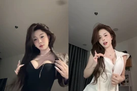 TikToker Hà Môi đu trend 'lúc đóng lúc mở' khiến netizen chú ý