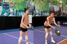 Kỳ Hân tái xuất pickleball sau chấn thương, fan bày tỏ sự lo lắng 