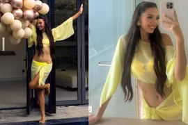 Vợ mẫu Tây của Bùi Tiến Dũng tung ảnh bikini cực gợi cảm trong ngày sinh nhật