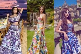 'Phú bà' Huyền Baby sở hữu BST đầm 'hoa lá cành' giá hàng trăm triệu đồng