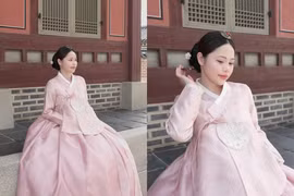 Hot girl Huỳnh Anh gây thương nhớ trong trẻo trong trang phục Hanbok