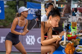 Cam thường bắt trọn visual mỹ nữ làng pickleball Alix Trương