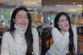 Doãn Hải My đón gió lạnh với vẻ đẹp ngọt ngào và gương mặt "búp bê xứ Hàn"