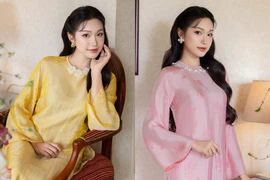 Doãn Hải My xinh đẹp trong áo dài truyền thống gây sốt mạng