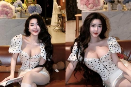 “Đệ nhất hot girl Sài thành” Võ Ngọc Trân xuất hiện điệu đà với váy chấm bi