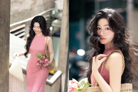 Con gái MC Quyền Linh gây sốt với bộ ảnh mới