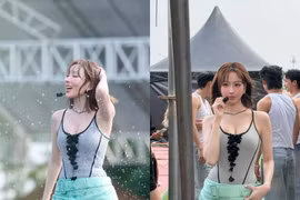 Min khoe nhan sắc không tuổi tại đại nhạc hội Waterbomb