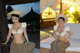 Quỳnh Thi mừng sinh nhật 27, khoe vóc dáng 'bốc lửa' tại resort Cam Ranh