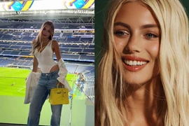 Sắc vóc tựa búp bê sống của vợ thủ môn đội tuyển Bỉ