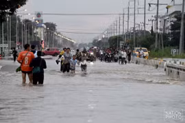 Hơn 470.000 người bị ảnh hưởng vì lũ lụt nghiêm trọng ở Thái Lan