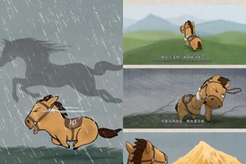 Chú ngựa nhỏ 'vừa chạy vừa khóc' gây sốt mạng xứ Trung