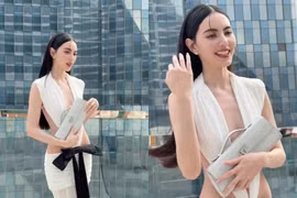 'Ma nữ đẹp nhất Thái Lan' Mai Davika diện váy khoét sâu táo bạo