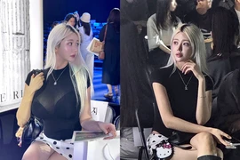 Hot girl Hàn Quốc gây chú ý với áo xuyên thấu tại show thời trang