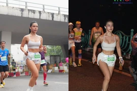 'Bê' outfit từ phòng tập gym ra đường chạy marathon, gái xinh gây chú ý