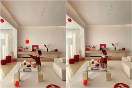 Căn hộ tối giản 135 m2 ngập sắc Tết của vợ chồng trẻ