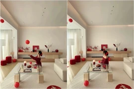 Căn hộ tối giản 135 m2 ngập sắc Tết của vợ chồng trẻ