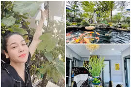 Cận cảnh biệt thự 20 tỷ ngập hoa và cây xanh của Nhật Kim Anh 
