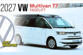 "Tóm gọn" Volkswagen Multivan T7 2027 lộ diện hoàn toàn khi chạy thử