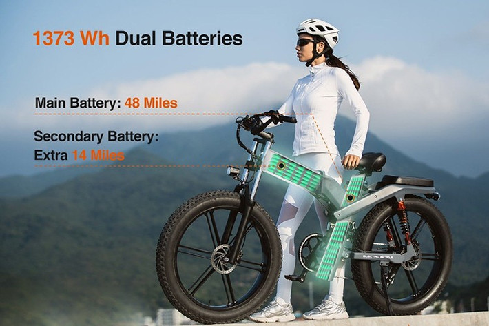 Engwe X26 Engwe X26 là mẫu xe đạp điện gấp mạnh mẽ với động cơ 1200W, hệ thống treo ba và phanh thủy lực, phù hợp cho off-road và những ai thích cảm giác mạnh.