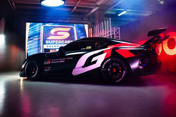 Chiếc xe thể thao Toyota GR Supra cho thể thức Supercars Championship vừa chính thức ra mắt tại Australia. Tuy nhiên khác với phiên bản thương mại được dựa trên mẫu BMW Z4, mẫu xe thể thao này được nâng cấp động cơ V8.
