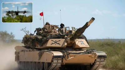 Mỹ tích hợp UAV trinh sát với xe tăng M1 Abrams 
