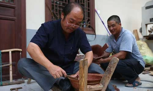 Nghề làm thùng gỗ ở Trung Quốc qua ảnh