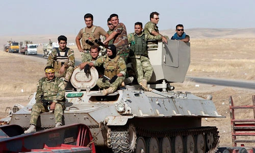 Ảnh quân đội Iraq chuẩn bị đánh phiến quân IS ở Mosul