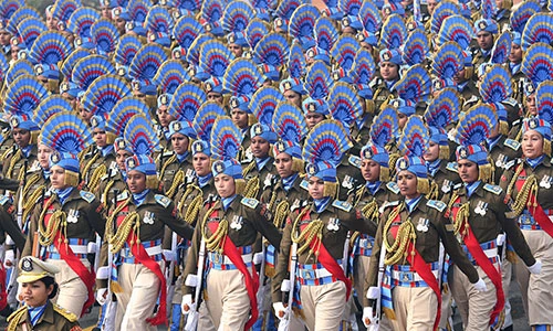 Hình ảnh đáng nhớ trong lễ diễu hành dịp Quốc khánh Ấn Độ