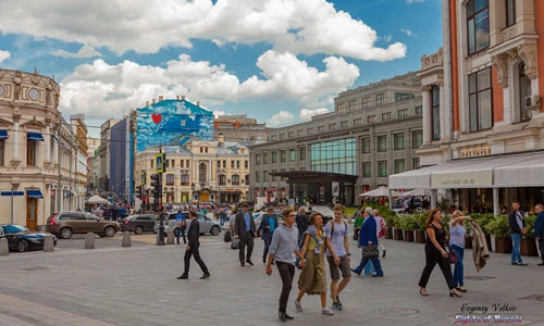 Thủ đô Moscow khác lạ qua loạt tranh đường phố