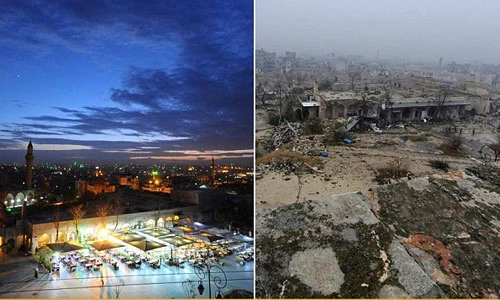 Chùm ảnh thành phố Aleppo trước và trong chiến tranh