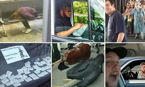 Chùm ảnh hài hước của hành khách tham gia giao thông