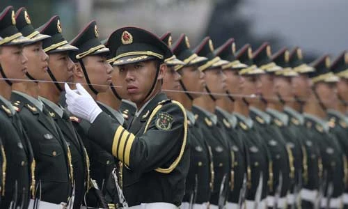 Chùm ảnh chuẩn bị cho các đội tiêu binh danh dự 