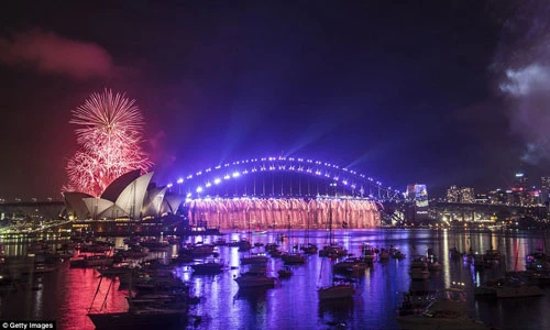 Mãn nhãn pháo hoa đón năm mới 2017 ở Australia, New Zealand