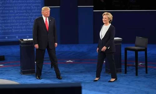 Những hình ảnh cuộc tranh luận lần 2 Hillary Clinton-Donald Trump