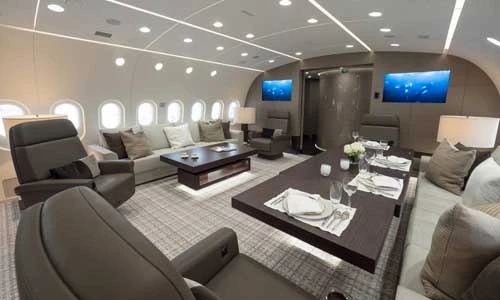 Soi “khách sạn di động” lộng lẫy trên chiếc Boeing 787 BBJ