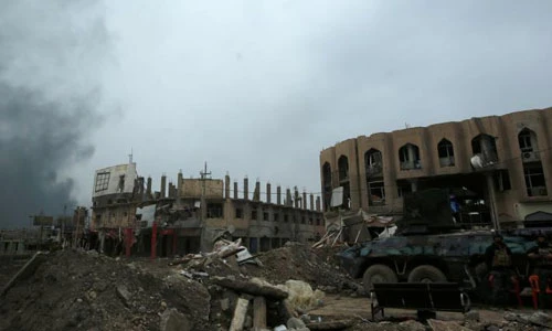 Hãi hùng cảnh đổ nát hoang tàn ở thành phố Mosul