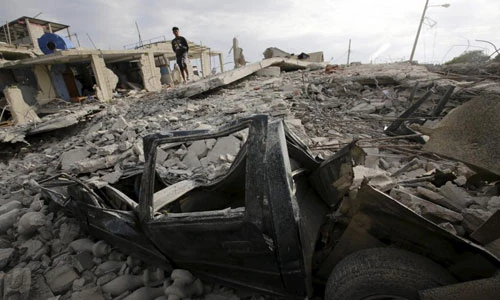 Cảnh tượng tan hoang sau động đất ở Ecuador