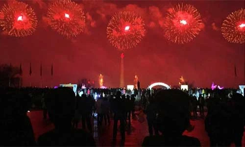 Chùm ảnh Triều Tiên tưng bừng trong ngày lễ 16/2