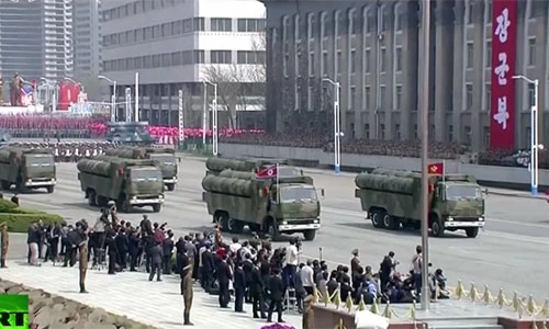 Loạt ảnh nóng hổi về lễ diễu binh, duyệt binh ở Triều Tiên