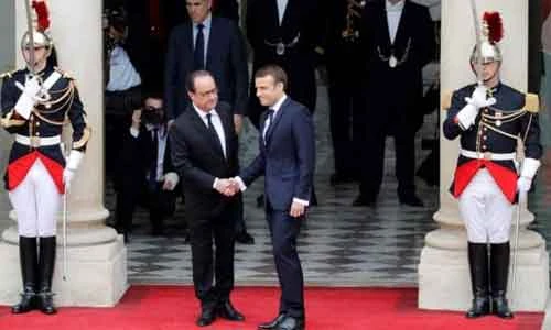 Ảnh: Tổng thống đắc cử Pháp Emmanuel Macron nhậm chức