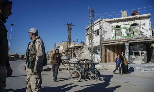 Hình ảnh IS tàn phá làng Cơ đốc giáo ở Syria