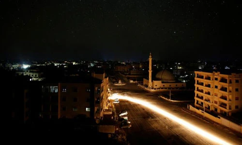 Ảnh đường phố Syria bình yên giữa màn đêm