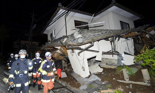 Hình ảnh sau trận động đất ở Nhật Bản