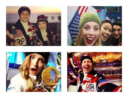 Khoảng khắc tự sướng của các VĐV ở Olympic Sochi